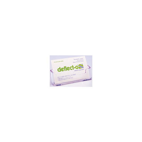 DEFLECT-O 70101 CLEAR BUSINESS CARD HOLDER 1 UP