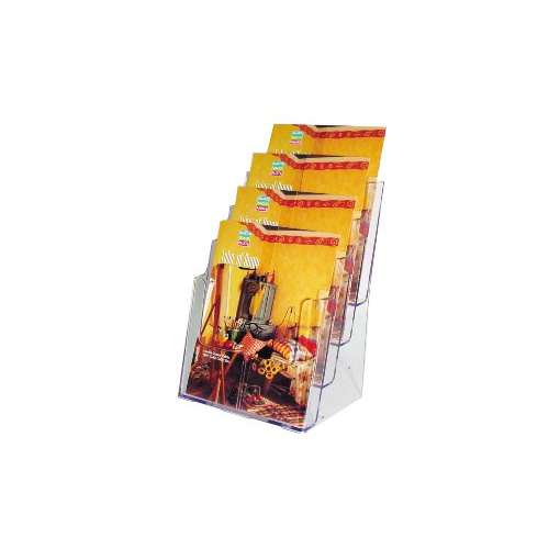DEFLECT-O 77441 BROCHURE HOLDER A4 FOUR TIER