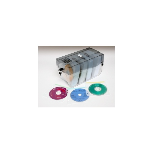 AURORA CD/DVD LOCKABLE HOLDER 150 CAPACITY