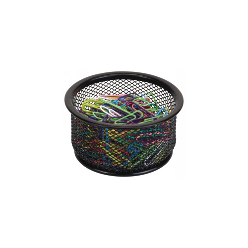 ESSELTE PAPER CLIP HOLDER METAL MESH BLACK