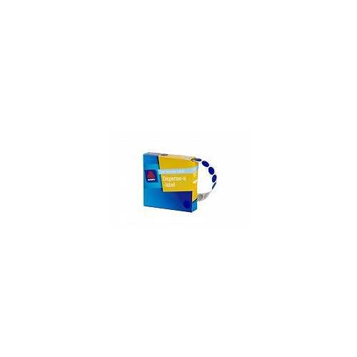 AVERY 937236 ROUND LABELS 14mm BLUE BOX 1050