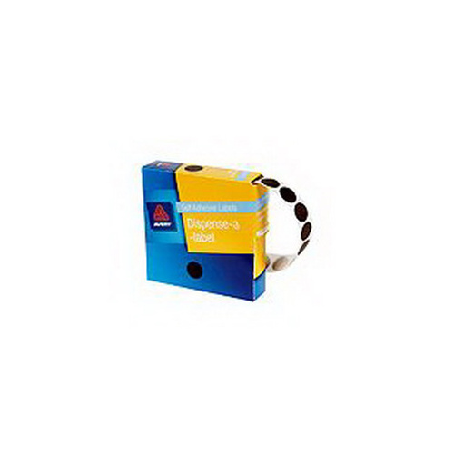 AVERY 937237 ROUND LABELS 14mm BROWN BOX 1050