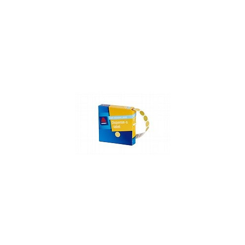 AVERY 937273 ROUND LABELS 14mm GOLD BOX 500