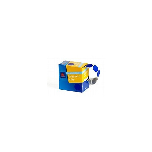 AVERY 937244 ROUND LABELS 24mm BLUE BOX 500