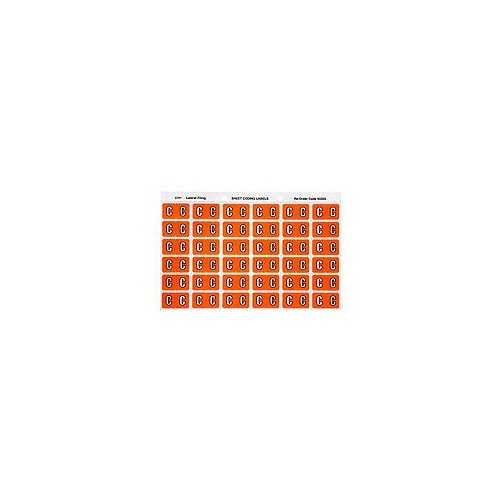 AVERY 43303 C SIDE TAB COLOUR CODING LABELS ORANGE PACK 180
