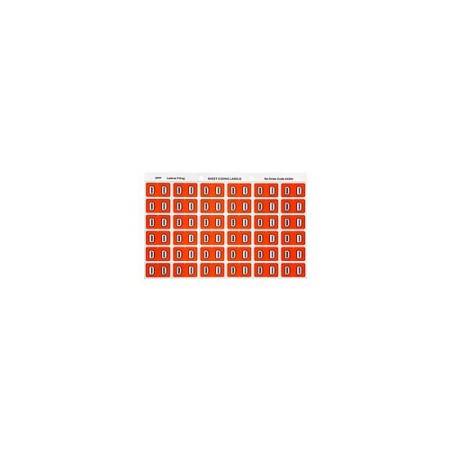 AVERY 43304 D SIDE TAB COLOUR CODING LABELS DARK ORANGE PACK 180