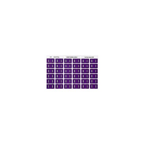 AVERY 43309 I SIDE TAB COLOUR CODING LABELS PURPLE PACK 180