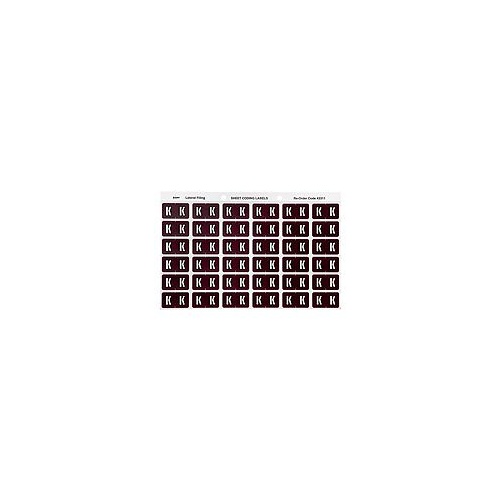 AVERY 43311 K SIDE TAB COLOUR CODING LABELS BROWN PACK 180