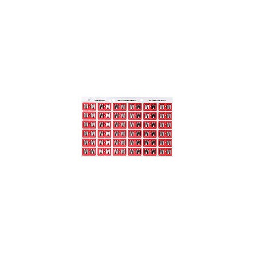 AVERY 43313 M SIDE TAB COLOUR CODING LABELS PINK PACK 180