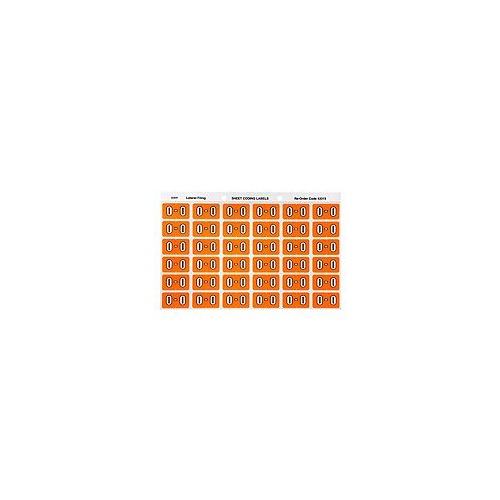 AVERY 43315 O SIDE TAB COLOUR CODING LABELS ORANGE PACK 180