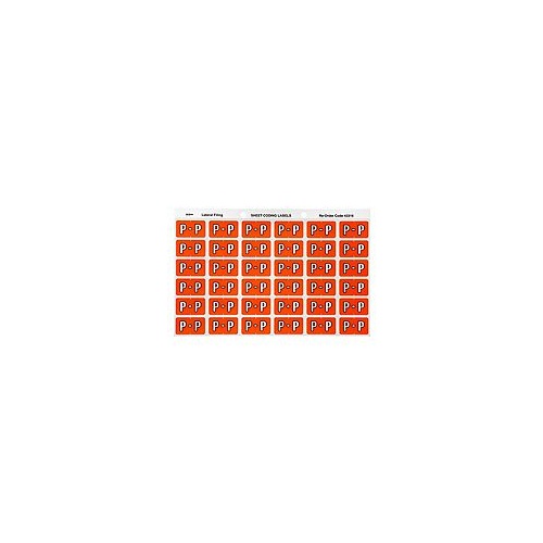 AVERY 43316 P SIDE TAB COLOUR CODING LABELS DARK ORANGE PACK 180