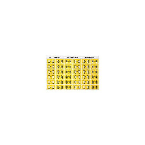 AVERY 43317 Q SIDE TAB COLOUR CODING LABELS YELLOW PACK 180