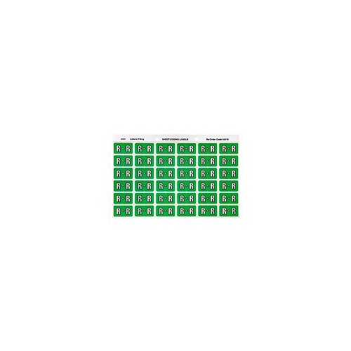 AVERY 43318 R SIDE TAB COLOUR CODING LABELS GREEN PACK 180