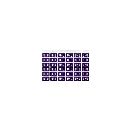 AVERY 43321 U SIDE TAB COLOUR CODING LABELS PURPLE PACK 180
