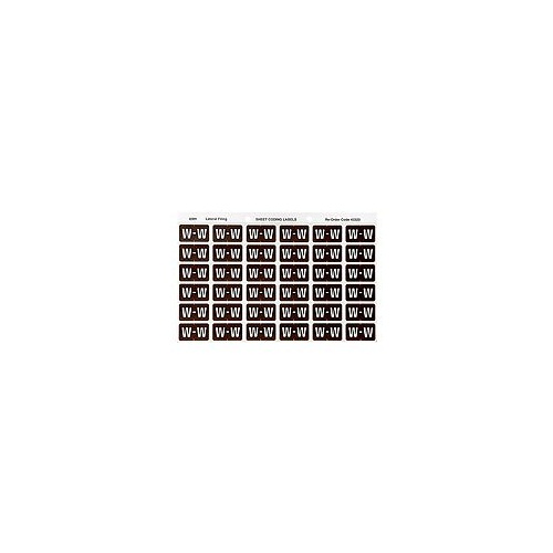 AVERY 43323 W SIDE TAB COLOUR CODING LABELS BROWN  PACK 180