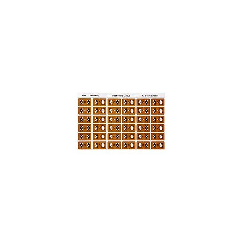 AVERY 43324 X SIDE TAB COLOUR CODING LABELS MUSTARD PACK 180