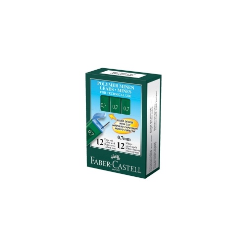FABER CASTEL PENCIL LEADS 0.7mm 2B TUBE 12