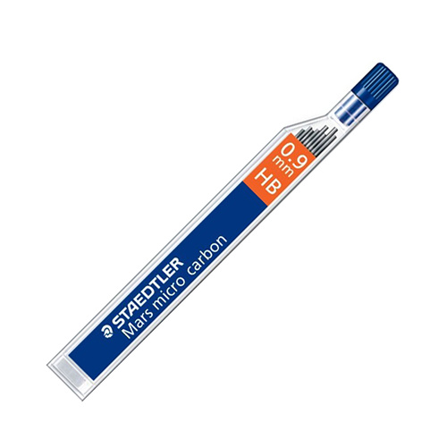 STAEDTLER MARS MICRO CARBON LEADS 0.9mm HB TUBE 12