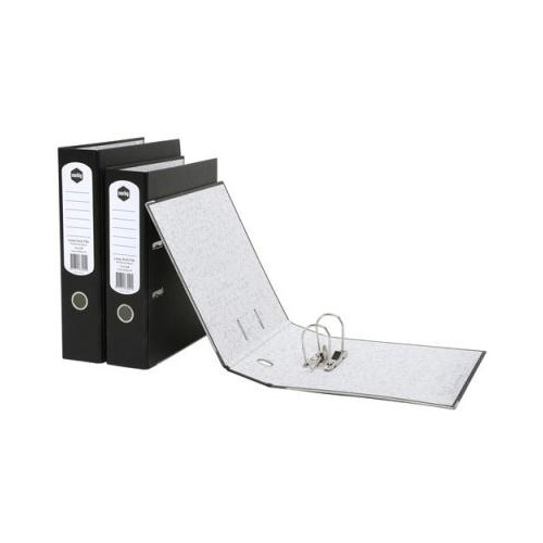 MARBIG 63020R BOARD LEVER ARCH FILES A4 LINEN REINFORCED SPINE BLACK