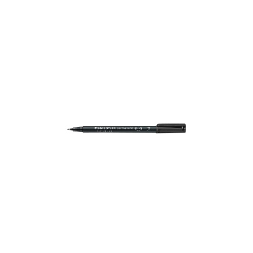 STAEDTLER 318 LUMOCOLOR PERMANENT MARKER FINE 0.6MM BLACK