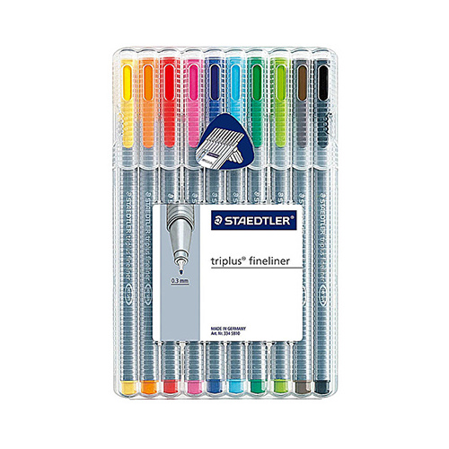 STAEDTLER 334 SB10 TRIPLUS FINELINER WALLET 10