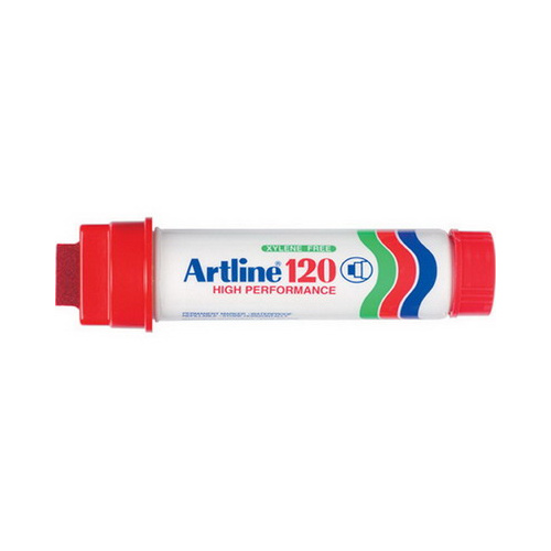 ARTLINE 120 PERMANENT MARKER 20mm BROAD RED EACH