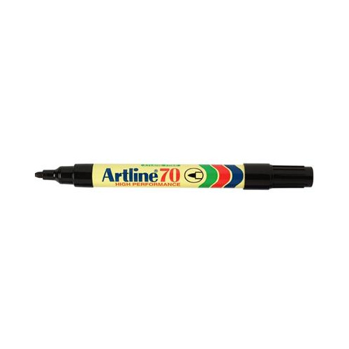 ARTLINE 70 PERMANENT MARKER FINE BULLET 1.5mm BLACK EACH