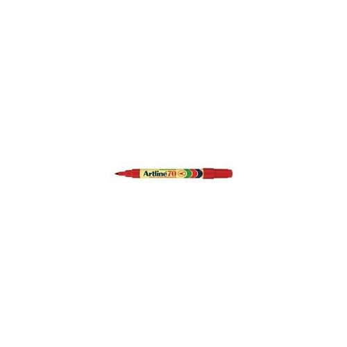 ARTLINE 70 PERMANENT MARKER FINE BULLET 1.5mm RED BOX 12