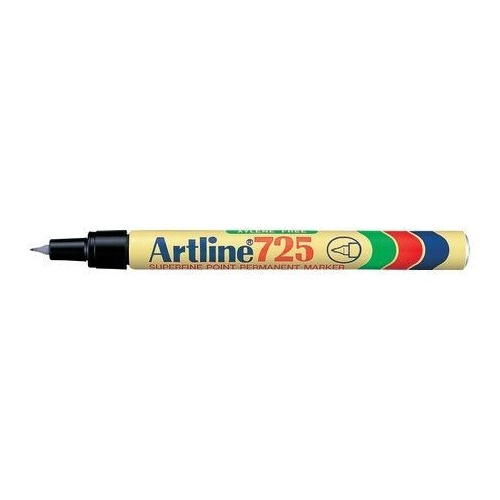 ARTLINE 725 PERMANENT MARKER SUPERFINE 0.4mm BLACK  BOX 12