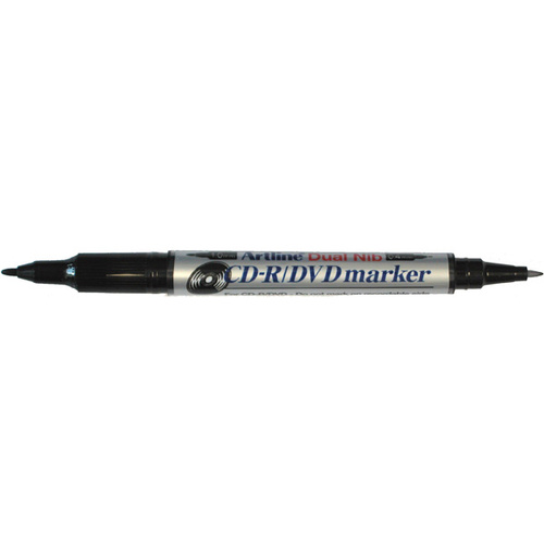 ARTLINE 841 MARKER CD DVD TWIN NIB BLACK EACH