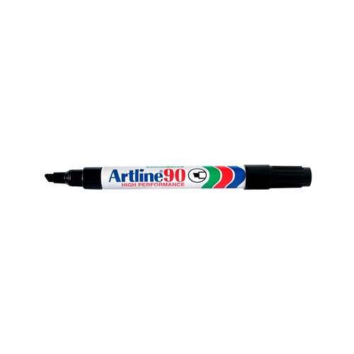 ARTLINE 90 PERMANENT MARKER CHISEL 2-5mm BLACK BOX 12