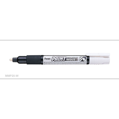 PENTEL BULLET PAINT MARKER MP20W WHITE BOX 12