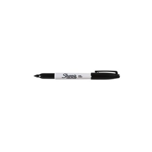 SHARPIE S30001/51 PERMANENT MARKER FINE 1.0mm BLACK BOX 12