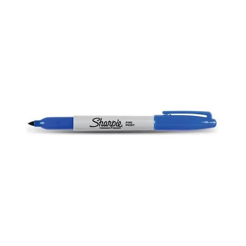 SHARPIE S30001/63 PERMANENT MARKER FINE 1.0mm BLUE BOX 12