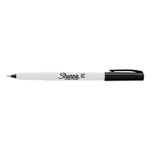 SHARPIE S37001 PERMANENT MARKER ULTRA FINE 0.3mm BLACK BOX 12