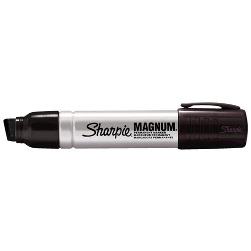 SHARPIE S44001 PRO MAGNUM PERMANENT MARKER CHISEL BLACK BOX 12