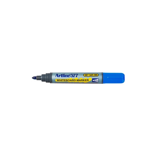 ARTLINE 577 DRY SAFE WHITEBOARD MARKER BULLET 2.0mm BLUE BOX 12