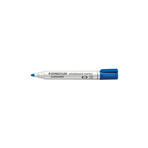 STAEDTLER 351 LUMOCOLOR WHITEBOARD MARKER BULLET 2mm BLUE BOX 10