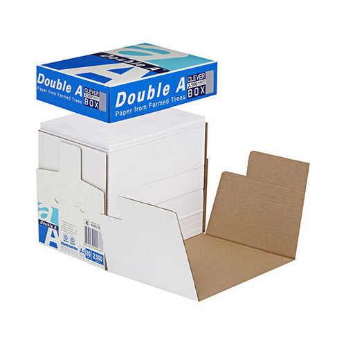 DOUBLE A  A4 COPY PAPER 80gsm WHITE CLEVER BOX 2500 SHEETS 