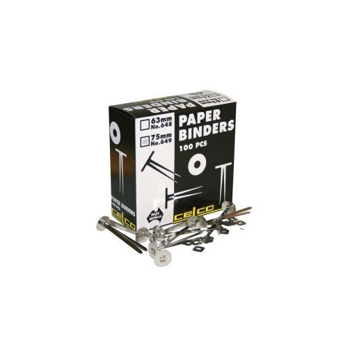 CELCO PAPER BINDERS 63mm BOX 100