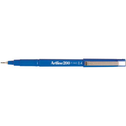 ARTLINE 200 FINELINER FINE 0.4mm BLUE BOX 12