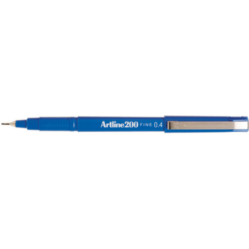 ARTLINE 200 FINELINER FINE 0.4mm BLUE BOX 12