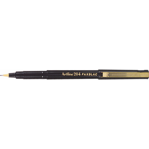 ARTLINE 204 FAXBLAC FINELINER 0.4mm BLACK BOX 12