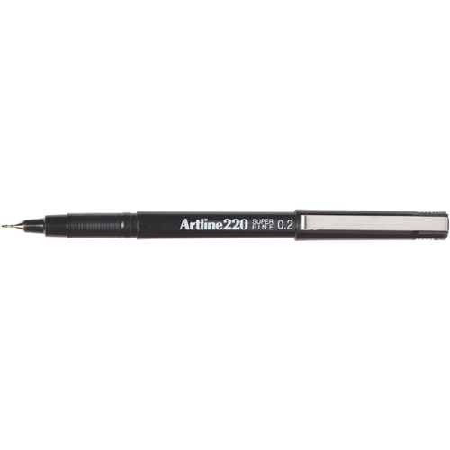 ARTLINE 220 SUPERFINE FINELINER 0.2mm BLACK BOX 12