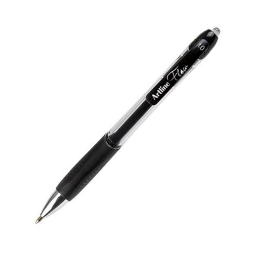 ARTLINE FLOW RETRACTABLE PEN BLACK BOX 12