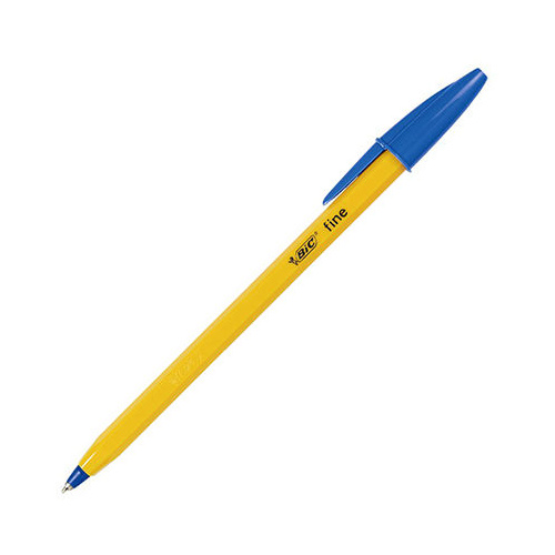 BIC FINE POINT BALLPOINT PENS BLUE BOX 12