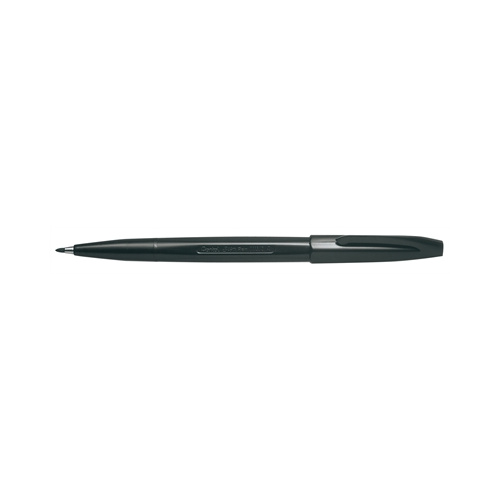 PENTEL S520 SIGN PEN MEDIUM 0.8mm BLACK BOX 12