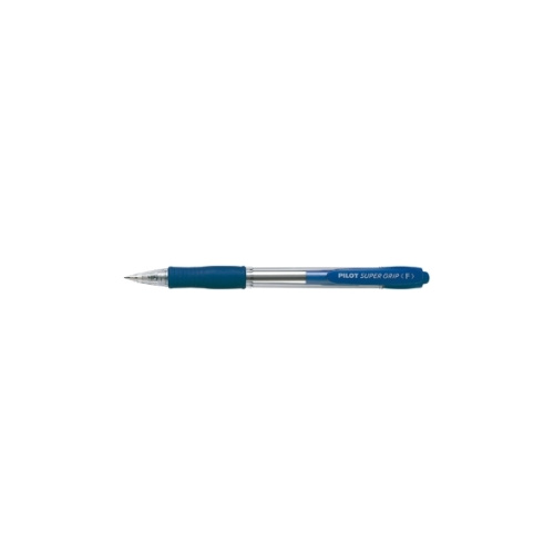 PILOT BPGP-10R SUPERGRIP PEN RETRACTABLE FINE BLUE BOX 12