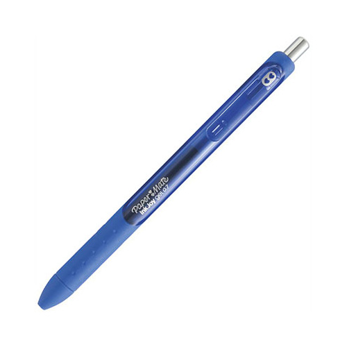 PAPERMATE INKJOY GEL RETRACTABLE PEN MEDIUM PURE BLUE BOX 12