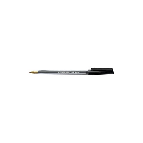 STAEDTLER 430 M-9 STICK BALLPEN MEDIUM BLACK BOX 10